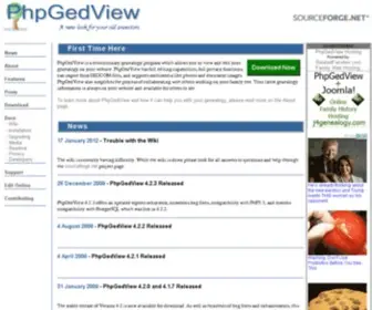 PHpgedview.net(PhpGedView News) Screenshot