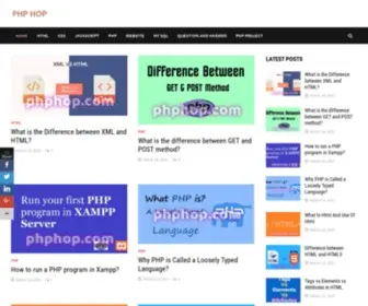 PHphop.com(PHP HOP is developed to provide beginners with tutorials) Screenshot