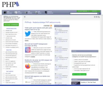 PHphulp.nl(Nederlandstalige PHP webcommunity) Screenshot