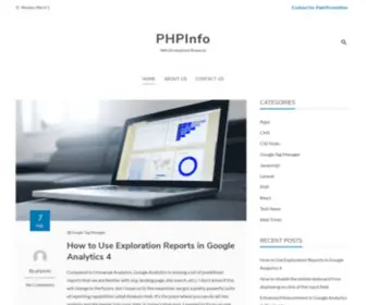 Phpinfo.in(Web Development Resources) Screenshot