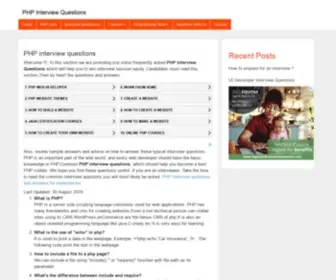 PhpinterviewQuestions.co.in(PHP Interview questions) Screenshot