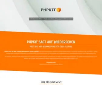 PHpkit.de(PHPKIT WCMS) Screenshot