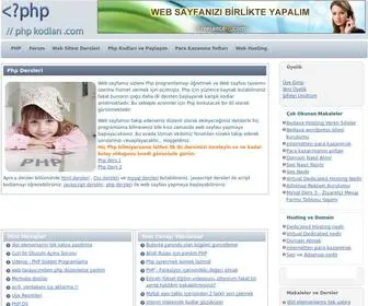 PHpkodlari.com(Php Kodlar) Screenshot