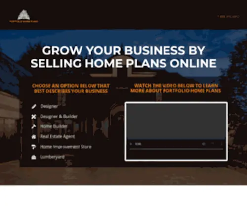 PHplans.com(Portfolio Home Plans) Screenshot