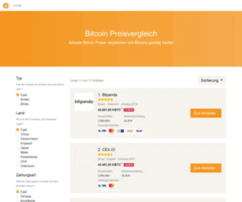 PHplinx-Media-Verlag.de(Bitcoin (BTC) Preisvegleich) Screenshot