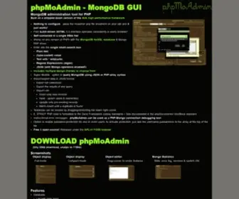 PHpmoadmin.com(MongoDB GUI administration tool for PHP) Screenshot