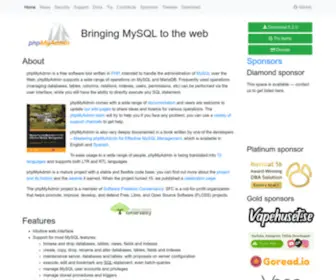 PHPmyadmin.net(PhpMyAdmin) Screenshot
