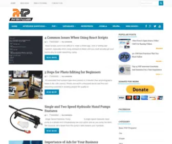 PHPMypassion.com(PHPMYPASSION Online Web Tutorials) Screenshot