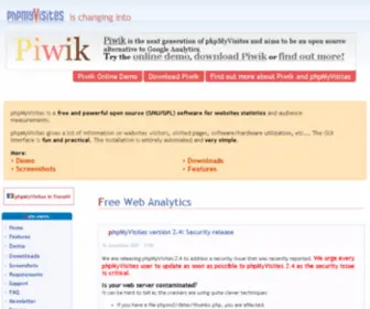 PHPMyvisites.us(PhpMyVisites renamed to Piwik) Screenshot
