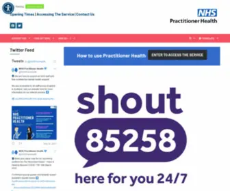 PHP.nhs.uk(Practitioner Health) Screenshot