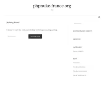 PHpnuke-France.org(News) Screenshot