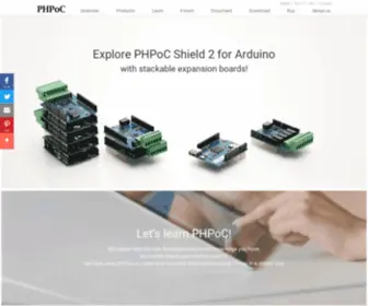 Phpoc.com(Programmable IoT Solution for Dynamic Web Control) Screenshot