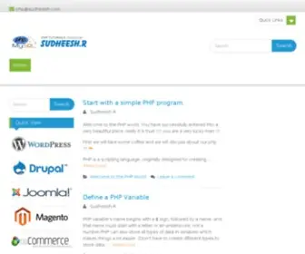 PHPprogram.net(Tutorials Posted by Sudheesh.R) Screenshot