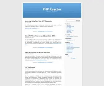 PHpreactor.org(PHpreactor) Screenshot