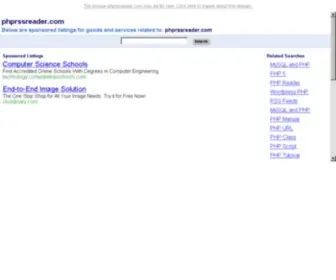 PHPRSsreader.com(PHP RSS Reader) Screenshot