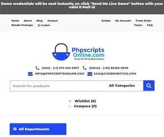 PHPScriptsonline.com(PHP Scripts Marketplace Ready made PHP scripts) Screenshot