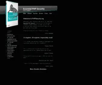 PHpsecurity.org(Essential PHP Security by Chris Shiflett) Screenshot