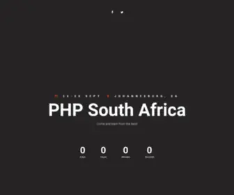 PHpsouthafrica.com(PHP South Africa) Screenshot