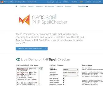 PHPspellcheck.com(PHP Spell Check) Screenshot