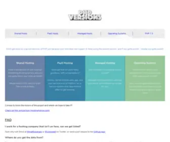 PHpversions.info(PHP Versions) Screenshot