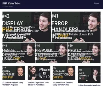 PHpvideotutor.com(PHP Video Tutor) Screenshot