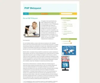 PHpwebQuest.org(PHP Webquest) Screenshot