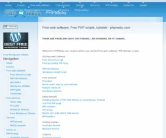 PHpweby.com(PHP Weby) Screenshot