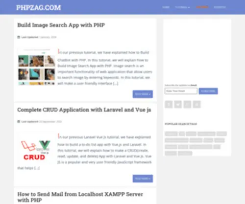 PHpzag.com(Web Programming Blog) Screenshot