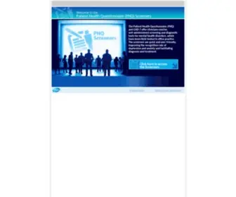 PHQScreeners.com(The Patient Health Questionnaire (PHQ)) Screenshot