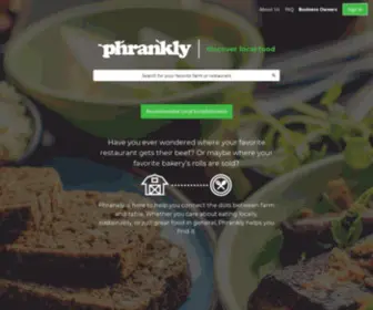 Phrankly.com(Support Food Transparency) Screenshot