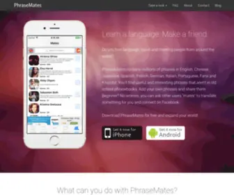 Phrasemates.com(Learn a language) Screenshot