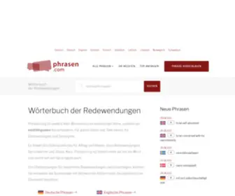 Phrasen.org(Wörterbuch) Screenshot