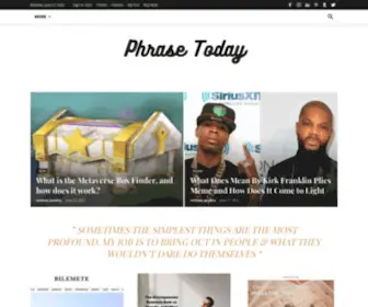 Phrasetoday.com(Phrase Today) Screenshot