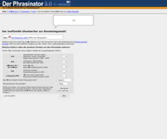 Phrasinator.de(Dit domein kan te koop zijn) Screenshot