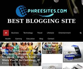 Phreesites.com(Best Blogging Site) Screenshot