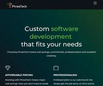 Phreetech.com(Offshore Developers) Screenshot