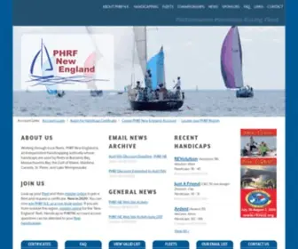 PHRfne.org(PHRF New England) Screenshot