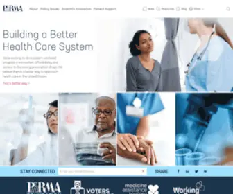 PHrma.org(PhRMA Org) Screenshot