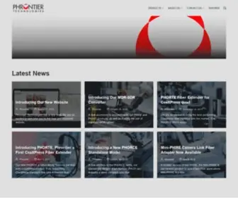 Phrontier-Tech.com(Empowering Industrial Imaging) Screenshot