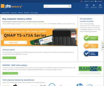 PHS-Memory.com(Buy computer memory online) Screenshot