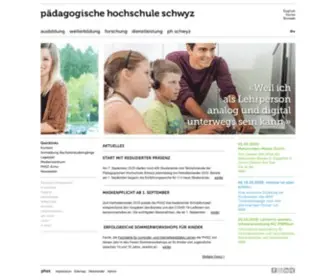 PHSZ.ch(Pädagogische Hochschule Schwyz) Screenshot