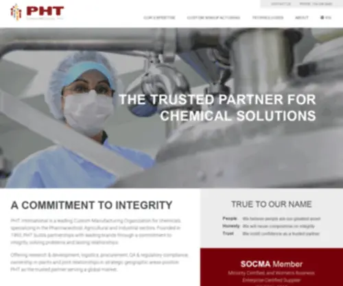 PHTchemical.com(Chemical Manufacturing) Screenshot