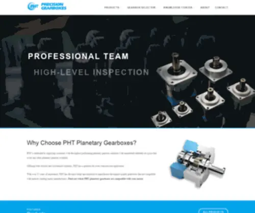 PHtgearbox.com(Precision Planetary Gearboxes) Screenshot