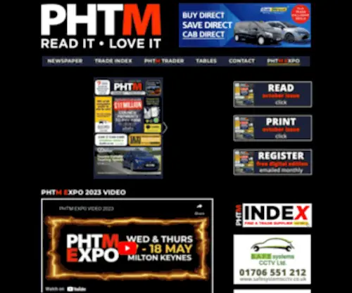 PHTM.co.uk(Private Hire & Taxi Monthly (PHTM)) Screenshot
