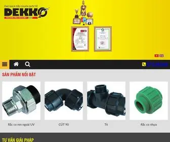 Phucha.com(Các sản phẩm vật tư ngành nước của DEKKO gồm) Screenshot