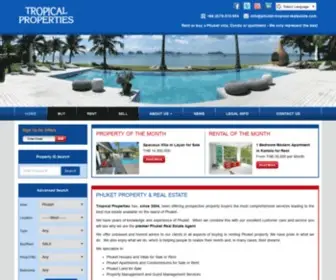 Phuket-Tropical-Realestate.com(Phuket Property & Real Estate) Screenshot