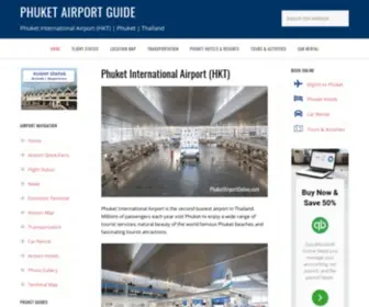 Phuketairportonline.com(Phuket International Airport (HKT)) Screenshot