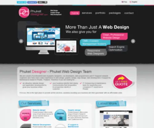 Phuketdesigner.com(Phuket Web Design & Development) Screenshot