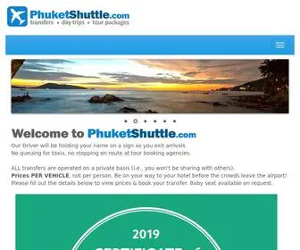 Phuketshuttle.com(Phuket Shuttle) Screenshot