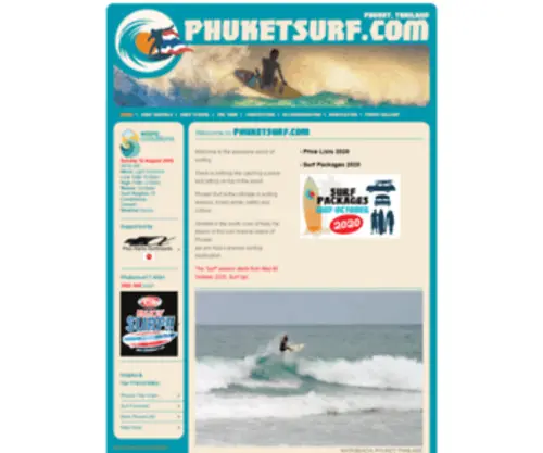 Phuketsurf.com(Thailand Surf) Screenshot